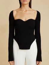 Load image into Gallery viewer, Square Collar Irregular Long Sleeve Woman Sweaters | NCS