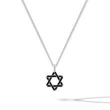 Load image into Gallery viewer, Star Of David Pendant - Black Onyx