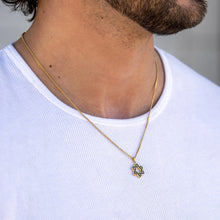 Load image into Gallery viewer, Star Of David Pendant - 14K Gold Onyx