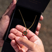 Load image into Gallery viewer, Star Of David Pendant - 14K Gold Onyx