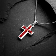 Load image into Gallery viewer, Gemstone Cross Pendant - Ruby