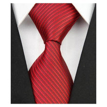 Load image into Gallery viewer, Stripe Solids Collection Wide Neckties - 11 Colors