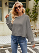 Load image into Gallery viewer, Stylish Short-Length Loose Fit Long Sleeve Sweater | NCS