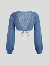 Load image into Gallery viewer, Sultry Hollow-out Knit Crop Top | NCS