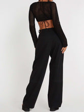 Load image into Gallery viewer, Sultry Hollow-out Knit Crop Top | NCS