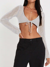 Load image into Gallery viewer, Sultry Hollow-out Knit Crop Top | NCS