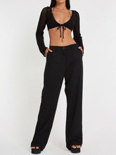 Load image into Gallery viewer, Sultry Hollow-out Knit Crop Top | NCS