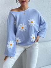 Load image into Gallery viewer, Sweet Floral Bell Sleeve Loose Knit Top | NCS