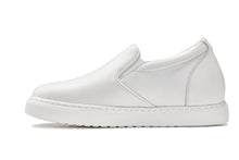 Load image into Gallery viewer, CALTO - T1022 - 2.6 Inches Taller (White) - Lightweight Nappa Leather Loafer