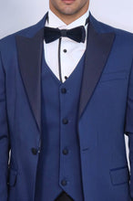 Load image into Gallery viewer, Dot-Patterned Navy Tuxedo - Wessi