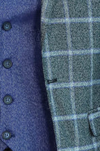 Load image into Gallery viewer, Grey Blue Checked Suit - Wessi