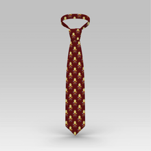 Load image into Gallery viewer, Papal Tiara and Keys Necktie Maroon