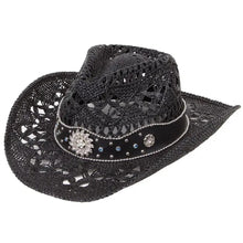 Load image into Gallery viewer, Deadwood Trading Jewelz- Toyo Straw Cowgirl Hat