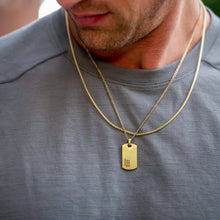 Load image into Gallery viewer, Beveled Tag Pendant - 14K Gold