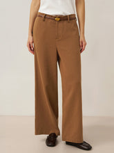 Load image into Gallery viewer, Lyocell Linen Drawstring Straight Leg Pants RACHEL