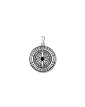 Load image into Gallery viewer, Compass Pendant - Sterling Silver