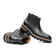 Load image into Gallery viewer, Thick - soled Chelsea Boots Black