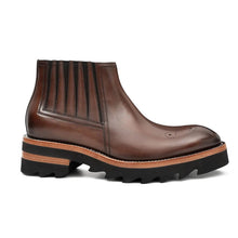 Load image into Gallery viewer, Thick - soled Chelsea Boots Brown