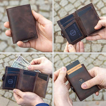 Load image into Gallery viewer, Toscana Trifold Leather Wallet