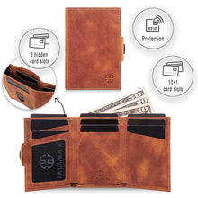 Load image into Gallery viewer, Toscana Trifold Leather Wallet