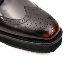 Load image into Gallery viewer, Tri-Stripe Patent Brogue Bootie