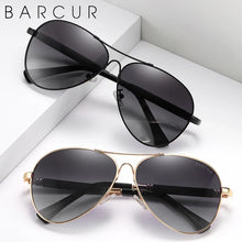 Load image into Gallery viewer, BARCUR Polarized Pilot Sunglasses for Men – Stylish Anti Blue Light UV400 Protection Gradient Mirror Lens Stainless Steel Trendy Frame – Fashion Aviator Sun Glasses for Men Ideal for Driving Travel Summer & Outdoor Activities