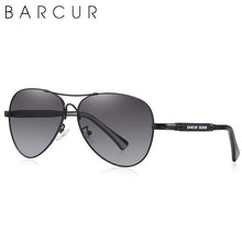 Load image into Gallery viewer, BARCUR Polarized Pilot Sunglasses for Men – Stylish Anti Blue Light UV400 Protection Gradient Mirror Lens Stainless Steel Trendy Frame – Fashion Aviator Sun Glasses for Men Ideal for Driving Travel Summer & Outdoor Activities