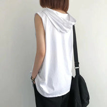 Load image into Gallery viewer, Solid Color 2023 Brand New Men's Tank Tops Vest Sleeveless Tees For Male Hooded Man Vests Tops Hip Hop Men Tank Top T shirt