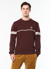 Load image into Gallery viewer, Orion Knit Sweater- Bitter Chocolate/ Gardenia