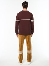 Load image into Gallery viewer, Orion Knit Sweater- Bitter Chocolate/ Gardenia