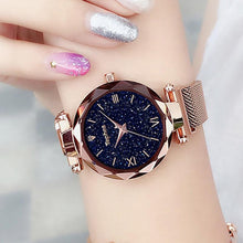 Load image into Gallery viewer, New STEVVEX Luxury Women Watches Magnetic Starry Sky Quartz Wristwatch Fashion Ladies Style Wrist Watch For Women and Girls