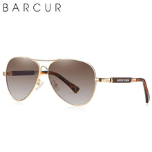 Load image into Gallery viewer, BARCUR Polarized Pilot Sunglasses for Men – Stylish Anti Blue Light UV400 Protection Gradient Mirror Lens Stainless Steel Trendy Frame – Fashion Aviator Sun Glasses for Men Ideal for Driving Travel Summer & Outdoor Activities