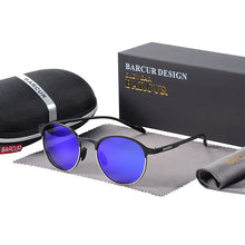 Load image into Gallery viewer, BARCUR Trendy Sunglasses Women’s Polarized Round Frame – Timeless Fashionable Sun Glasses for Driving Casual Wear – UV400 Protection Anti-Reflective Lenses