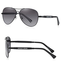 Load image into Gallery viewer, BARCUR Polarized Pilot Sunglasses for Men – Stylish Anti Blue Light UV400 Protection Gradient Mirror Lens Stainless Steel Trendy Frame – Fashion Aviator Sun Glasses for Men Ideal for Driving Travel Summer & Outdoor Activities