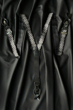 Load image into Gallery viewer, Sicily Chalk White Floral Patterned Silk Suspenders