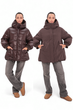 Load image into Gallery viewer, ⇆ Reversible 2 in 1 Insulated Bio-Down Winter Coat