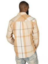 Load image into Gallery viewer, V1829 Colton Long Sleeves Plaid Shirt - Khaki