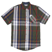 Load image into Gallery viewer, V845 Veno Button-Down Plaid Short Sleeves - Olive