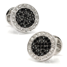 Load image into Gallery viewer, VDP White & Black Pave Crystals Stud Set