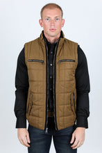 Load image into Gallery viewer, Men's Quilted Fur Lined Vest - Camel