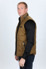 Load image into Gallery viewer, Men's Quilted Fur Lined Vest - Camel