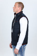 Load image into Gallery viewer, Men's Quilted Fur Lined Vest - Navy