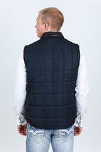 Load image into Gallery viewer, Men's Quilted Fur Lined Vest - Navy