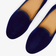 Load image into Gallery viewer, Men's Navy Velvet Slipper II