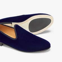 Load image into Gallery viewer, Men's Blue Velvet Slipper II