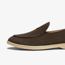 Load image into Gallery viewer, Men's Chocolate Suede Viaggio Loafer