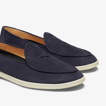 Load image into Gallery viewer, Men's Navy Suede Viaggio Loafer