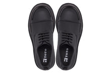 Load image into Gallery viewer, TOTO - W0982 - 3.3 Inches Taller (Black) - Low Top Chunky Sole Cap-Toe Casual Derbies