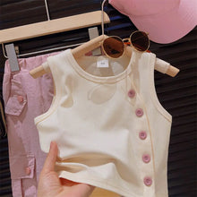 Load image into Gallery viewer, Summer Baby Girl Fashion T-Shirt and Cargo Pants Set - # GIAA212310017