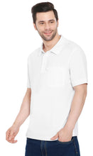 Load image into Gallery viewer, Men's Short Sleeve Pique Polo Shirt in Cotton Blend with Front Pocket